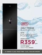 Defy 248Ltr Fridge Black DFC434