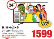 Diamond 24" HD Ready LED TV DFG24VMNW