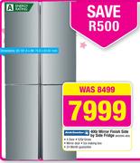 Kelvinator 400Ltr Mirror Finish Side By Side Fridge KI520SS-4D2