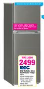 KIC 215Ltr Metallic Silver Top Freezer Fridge KTF523