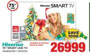 Hisense 75" Smart UHD TV(75A6800UWG)
