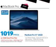 Apple Macbook Pro 13" 128GB -On 10GB Data Price Plan