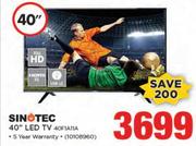 Sinotec 40" Full HD LED TV 40F1A11A