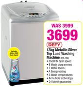 Defy 13Kg Metallic Silver Top Load Washing Machine DTL132/