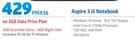 Acer Aspire 3 i5 Notebook-On 3GB Data Price Plan (Includes R218 WiFi Modem)