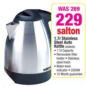 Salton 1.7L Stainless Steel Auto Kettle SSAK22