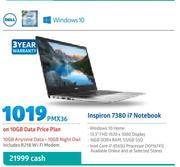 Dell Inspiron 7380 i7 Notebook-On 10GB Data Price Plan (Includes R218 WiFi Modem