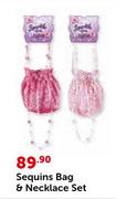 Sparkle Girls Sequins Bag & Necklace Set
