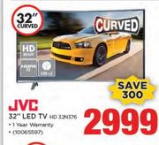 JVC 32" Curved HD Ready LED TV HD 32N376