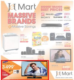 Jet Mart : Massive Brands & Massive Savings (23 Sep - 6 Oct 2013), page 1