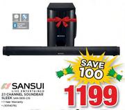 Sansui 2.1 Channel Soundbar Sleek SAN-3905-2.1S