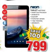 Neon 7" Screen Tablet NQ173GIO