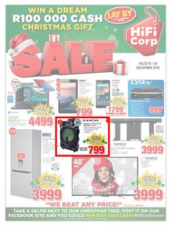 HiFi Corp : Sale (10 Dec - 24 Dec 2018), page 1