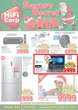 HiFi Corp : Santa's Secret Sale (13 Dec - 17 Dec 2018), page 1