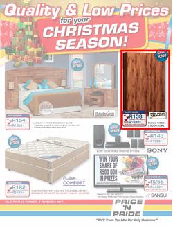 Price 'n Pride : Quality & Low Prices for your Christmas Season (22 Oct - 7 Nov 2013), page 1