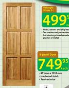 6 panel Door 813x2032mm-Each