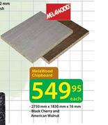 Melawood Chipboard 2750x1830x16mm-Each