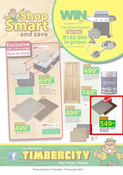 Timbercity : Shop Smart and Save (16 Oct - 9 Nov 2013), page 1