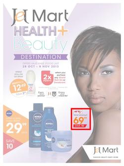 Jet Mart : Health & Beauty Destination (28 Oct - 8 Nov 2013), page 1