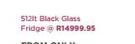 Hisense 512Ltr Glass Fridge