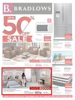 Bradlows : 50% Sale (27 Dec 2018 - 15 Jan 2019), page 1