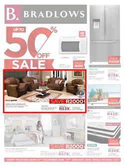 Bradlows : 50% Sale (27 Dec 2018 - 15 Jan 2019), page 1