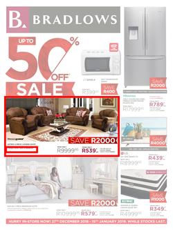 Bradlows : 50% Sale (27 Dec 2018 - 15 Jan 2019), page 1