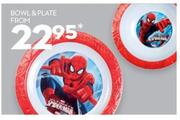 Spider Man Bowl & Plate-Each