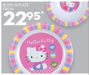 Hello Kitty Bowl & Plate-Each
