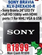 Sony Bravia Sony Bravia 24" LED TV KLV-24EX430-R