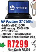 HP Pavilion G7-2100si