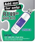 Lexar S73 16GB USB3 Flash Drive