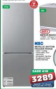 KIC 314ltr Metallic Bottom Freezer Fridge-KBF634