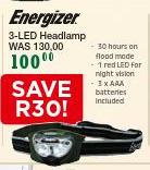 Energizer3 LED Headlamp 