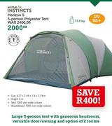 Natural Instincts Horizon 5-Person Polyester Tent
