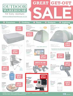 Outdoor Warehouse : Great Get-Out Sale (11 Jan - 2 Feb 2014), page 1