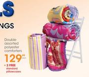 Double Polyester Comforters Assorted-Each