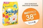 2KG Sunlight Washing Powder