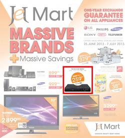 Jet Mart : Massive brands + massive savings (25 Jun - 7 Jul 2013), page 1