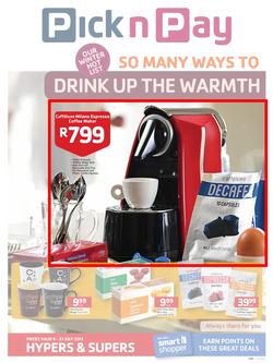 Pick n Pay : Drink up the warmth (9 Jul - 21 Jul 2013), page 1