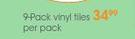 9-Pack Vinyl Tiles
