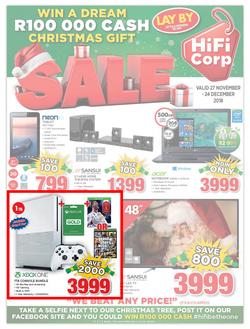 HiFi Corp : Christmas Sale (27 Nov - 24 Dec 2018), page 1