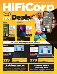 HiFi Corp : Hot Deals With MTN (07 September - 06 October 2024)