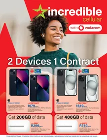 Incredible : Incredible Cellular With Vodacom (07 August - 05 September 2024 While Stocks Last)