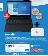 Proline Thinline 14 Celeron Laptop