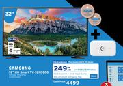 Samsung 32" HD Smart TV 32N5300-On 10GB LTE Wireless + Huawei ES576 MiFi Router