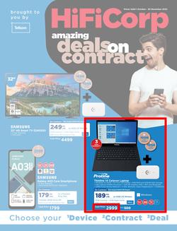 HiFi Corp : Amazing Deals On Contracts With Telkom (01 October - 30 November 2022), page 1
