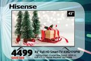 Hisense 43” Full HD Smart TV 43N2170PW