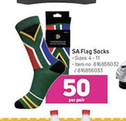 SA Flag Socks-Per Pair