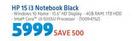 HP 15 i3 Notebook Black
